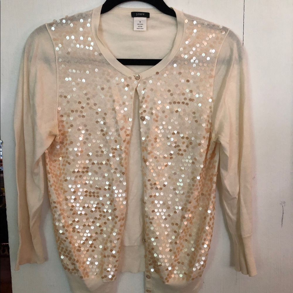 JCrew Sequined Cardigan